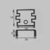 Small 18mm Black Aluminium Heat Sink for TO-220 Packages - PI-41-TO-220-B