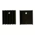 PI48 25mm Black Aluminium Heat Sink - TO-220 Heat Sink