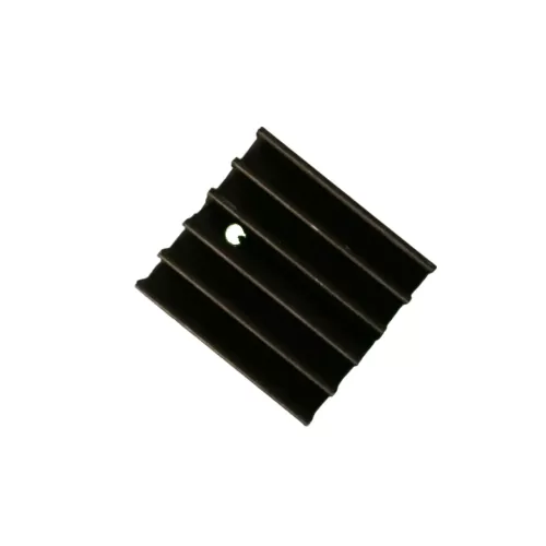 PI48 25mm Black Aluminium Heat Sink - TO-220 Heat Sink