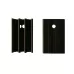 PI48 40mm Black Aluminium Heat Sink - TO-220 Heat Sink
