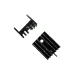 TO-220 15mm Black Aluminium Heat Sink With Pin