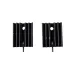 TO-220 15mm Black Aluminium Heat Sink With Pin
