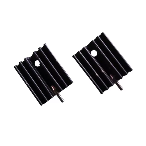 TO-220 15mm Black Aluminium Heat Sink With Pin