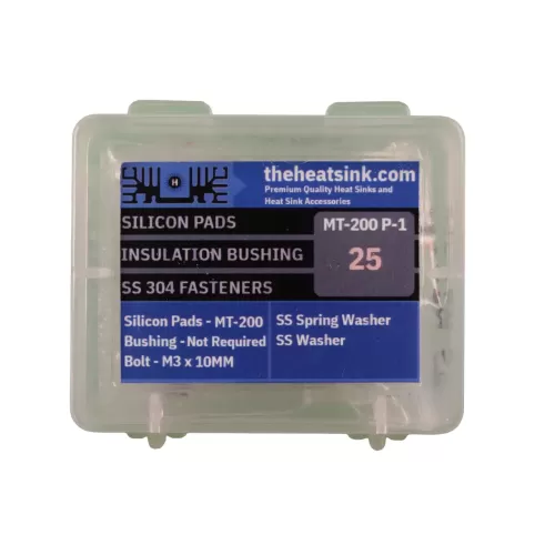 MT-200 Silicone Pad Transistor Assembly Kit - THS-MT-200-P-1 - Pack of 25 MT-200 Silicone Pad Transistor Assembly Kit - THS-MT-200-P-1 - Pack of 25