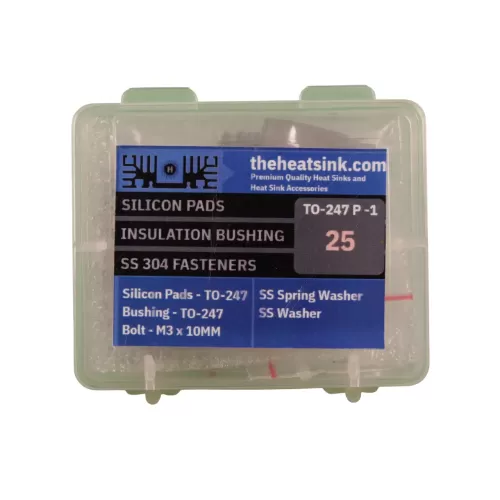 TO-247 Silicone Pad Transistor Assembly Kit - THS-TO-247-P-1 - Pack of 25