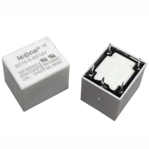 Leone 12V SPDT Sugar Cube Relay With Switching Capacity of 10A - SC10-S-DC12V