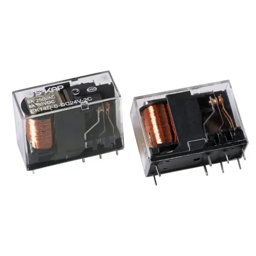 S-KAP 12V DPDT Relay With Switching Capacity of 8A - SK14D-S-DC12V-2C