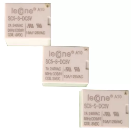 Leone 5V SPDT Sugar Cube Relay With Switching Capacity of 7A - SC10-S-DC5V