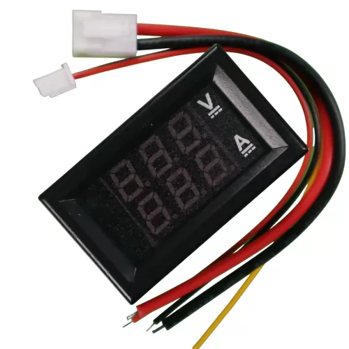 Mini Voltmeter + Ammeter Module to measure Voltage (0-100V) and Current (10A) Mini Voltmeter + Ammeter Module to measure Voltage (0-100V) and Current (10A)