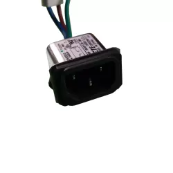 IEC 60320-1 C-14 3 Pin Snap-in type Power Socket - 15SRBS8