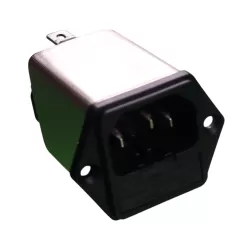 3 Pin Power Socket With Built-in 6A RFI/EMI Filter - 6EHG1-2