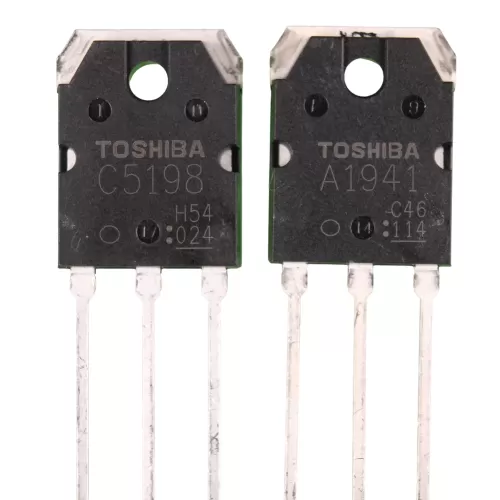A1941 & C5198 (2SA1941 & 2SC5198) BJT High Power Audio Transistor Pair