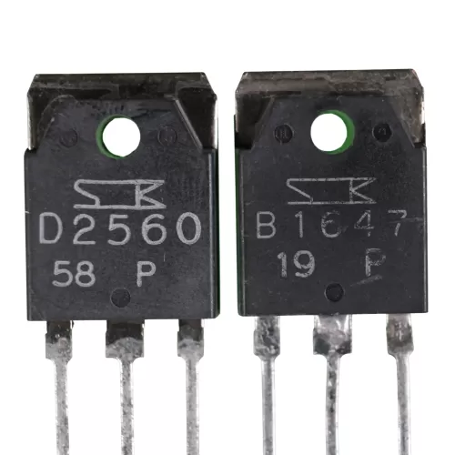B1647 & D2560 (2SB1647 & 2SD2560) BJT High Power Audio Transistor Pair