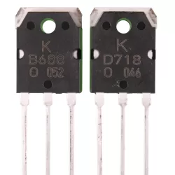 B688 & D718 (2SB688 & 2SD718) BJT High Power Audio Transistor Pair