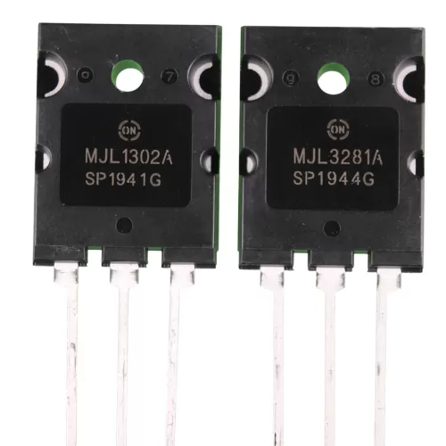 MJL1302A & MJL3281A PNP-NPN BJT High Power Audio Transistor Pair