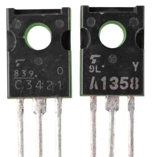 A1358 & C3421 (2SA1358 & 2SC3421) PNP-NPN Transistor Pair For Audio